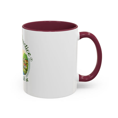 Peace in Practice Village Mug — Colorful 11oz/15oz Ceramic Coffee Cup