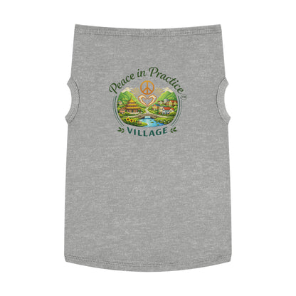 Peace in Practice Village Pet Tank Top — Hippie Peace Sign Dog Shirt
