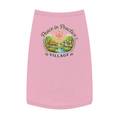 Peace in Practice Village Pet Tank Top — Hippie Peace Sign Dog Shirt