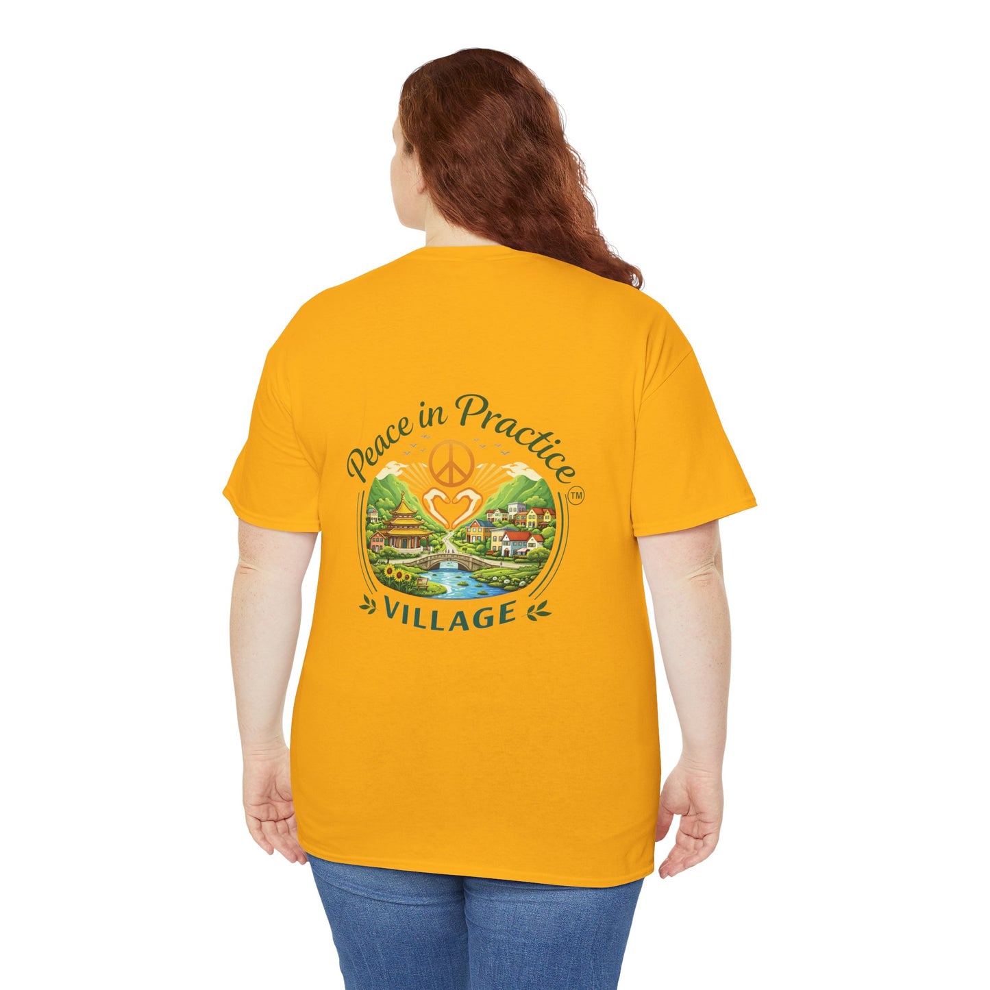 "Today is going to be my peaceful day" and Peace in Practice Village Shirt