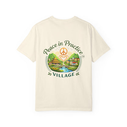 T-Shirt — 'Karma Is Not Punishment, It’s Reflection' Mandala Tee (Peace in Practice Village)