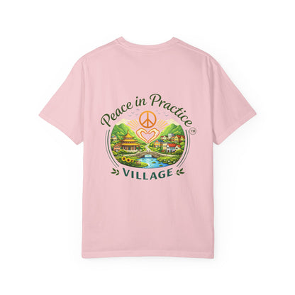 T-Shirt — 'Karma Is Not Punishment, It’s Reflection' Mandala Tee (Peace in Practice Village)
