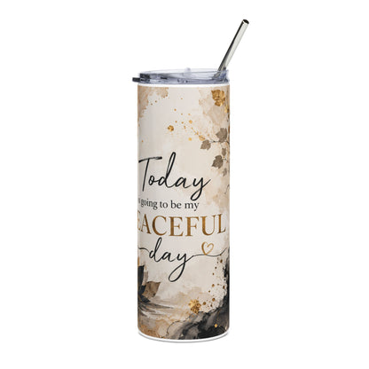 Buddha Peace 20oz Stainless Steel Tumbler - Inspirational Mindfulness Drinkware