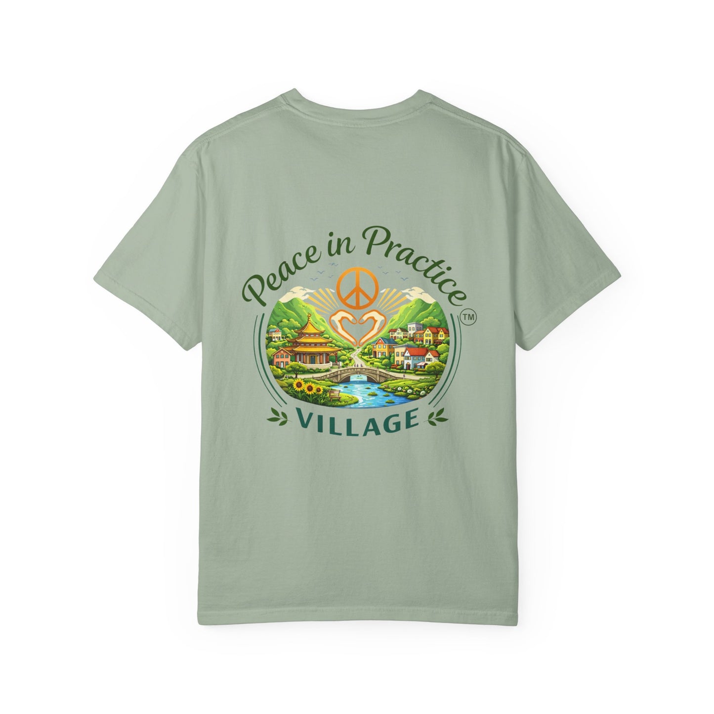 2-Sided Unisex Garment-Dyed T-shirt -