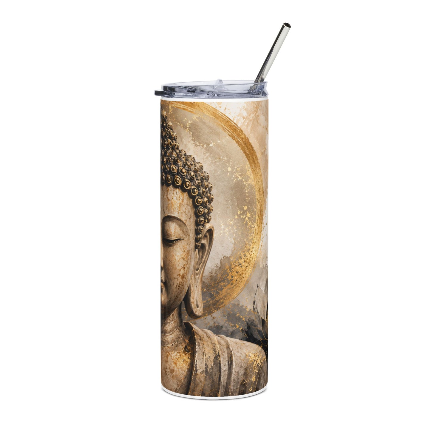 Buddha Peace 20oz Stainless Steel Tumbler - Inspirational Mindfulness Drinkware