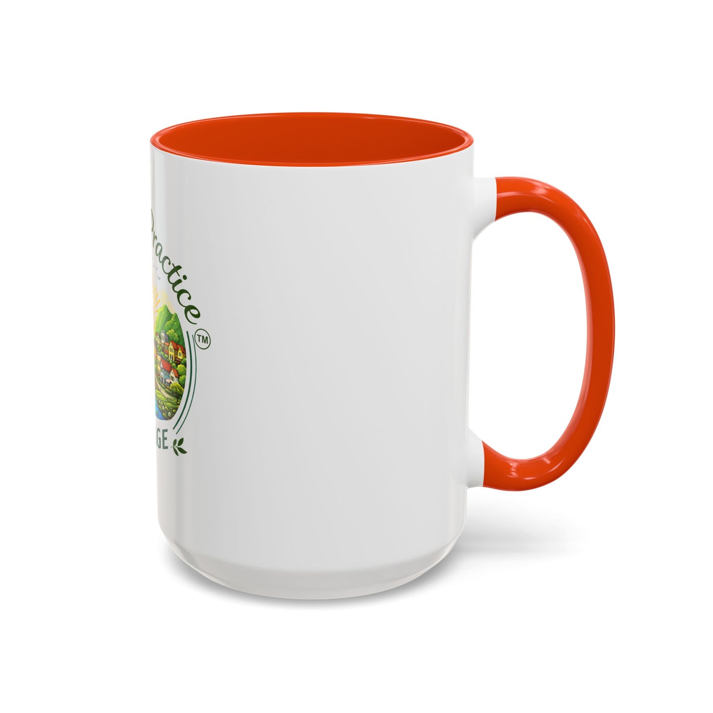 Peace in Practice Village Mug — Colorful 11oz/15oz Ceramic Coffee Cup