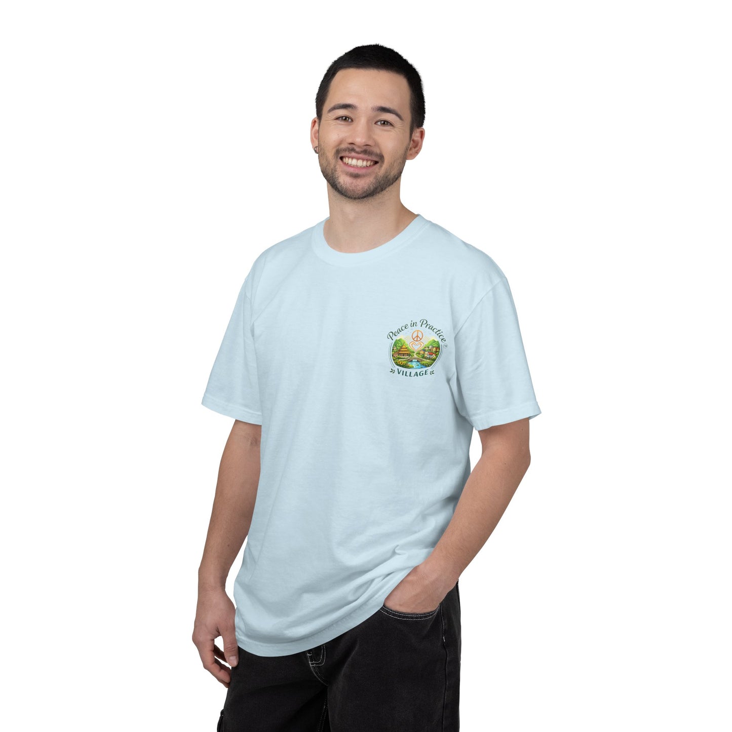 2-Sided Unisex Garment-Dyed T-shirt -
