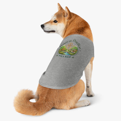 Peace in Practice Village Pet Tank Top — Hippie Peace Sign Dog Shirt