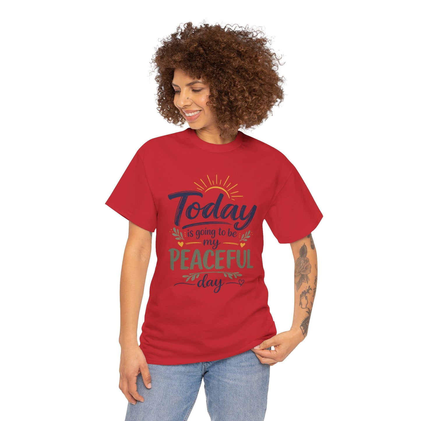 "Today is going to be my peaceful day" and Peace in Practice Village Shirt