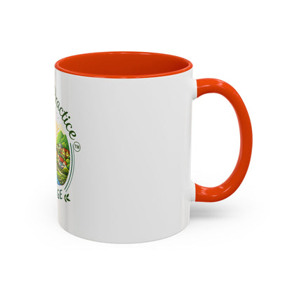 Peace in Practice Village Mug — Colorful 11oz/15oz Ceramic Coffee Cup