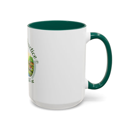 Peace in Practice Village Mug — Colorful 11oz/15oz Ceramic Coffee Cup