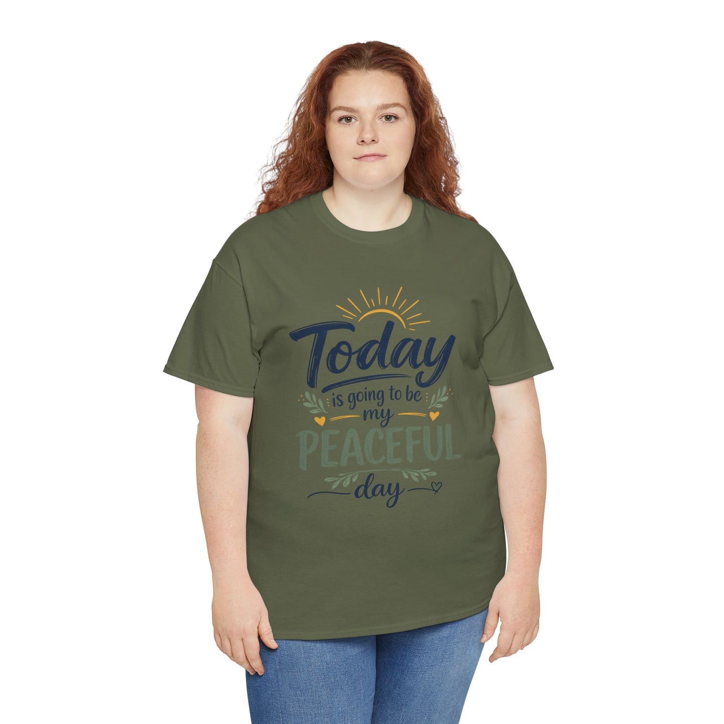 "Today is going to be my peaceful day" and Peace in Practice Village Shirt