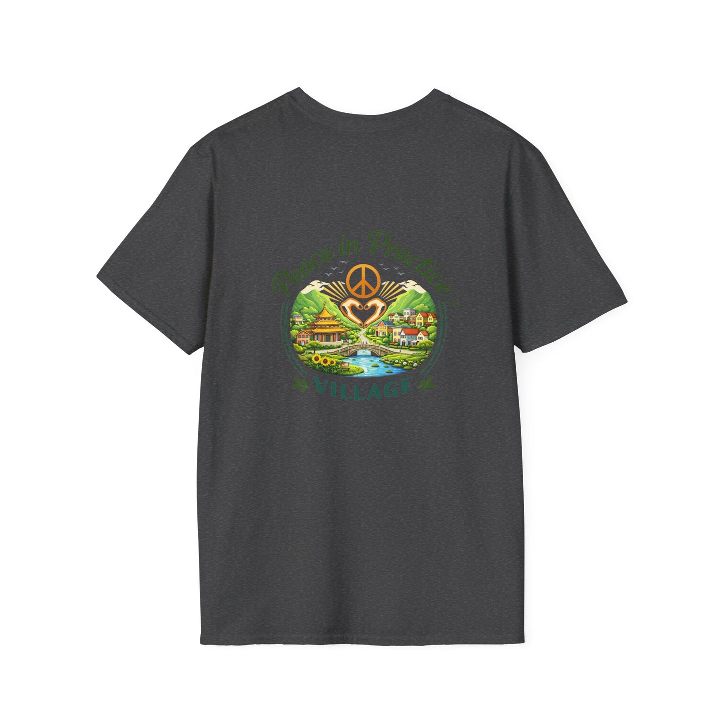 Peace in Practice T-Shirt — "Peace grows in the space where I choose not to react" Floral Graphic Tee
