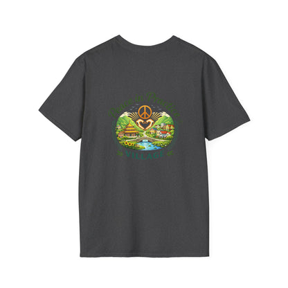 Peace in Practice T-Shirt — "Peace grows in the space where I choose not to react" Floral Graphic Tee