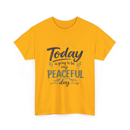 "Today is going to be my peaceful day" and Peace in Practice Village Shirt