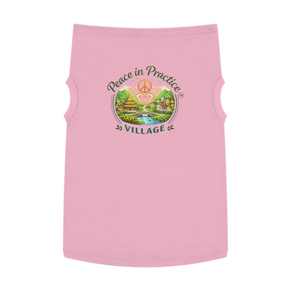 Peace in Practice Village Pet Tank Top — Hippie Peace Sign Dog Shirt