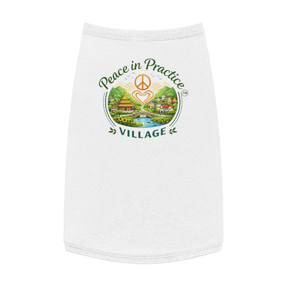 Peace in Practice Village Pet Tank Top — Hippie Peace Sign Dog Shirt