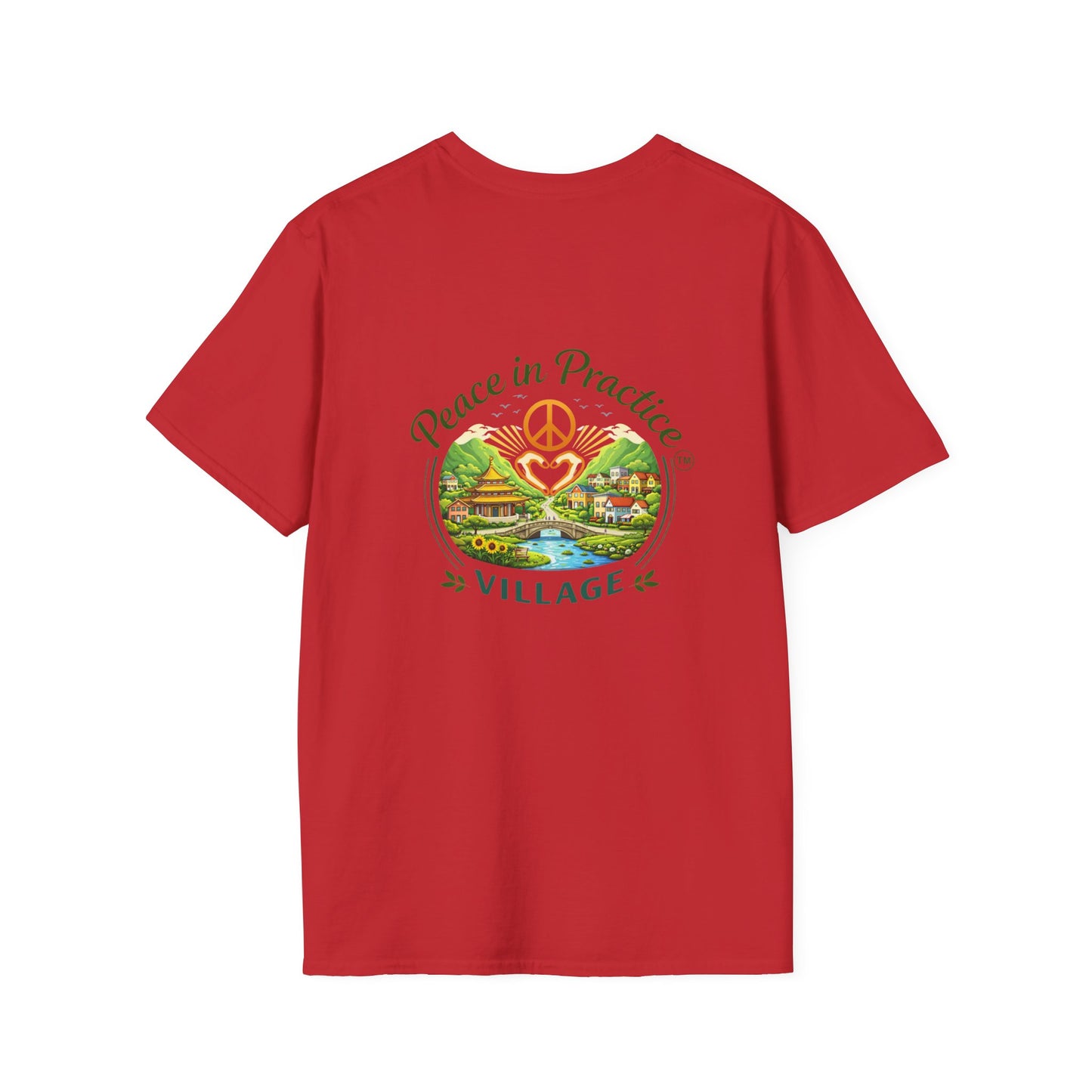 Peace in Practice T-Shirt — "Peace grows in the space where I choose not to react" Floral Graphic Tee