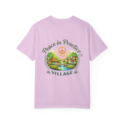 T-Shirt — 'Karma Is Not Punishment, It’s Reflection' Mandala Tee (Peace in Practice Village)