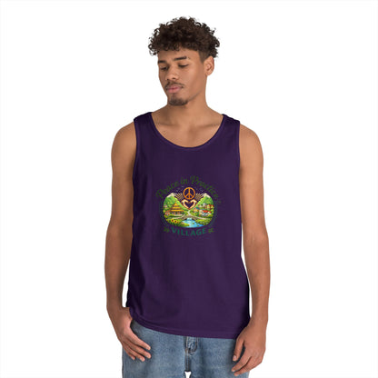 Peace in Practice Village Tank Top – Peace Sign Nature Graphic