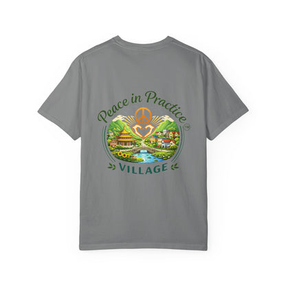 T-Shirt — 'Karma Is Not Punishment, It’s Reflection' Mandala Tee (Peace in Practice Village)