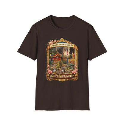 Temple Support T-Shirt — 'I Support My Local Temple' Wat Prakeonarammith Design