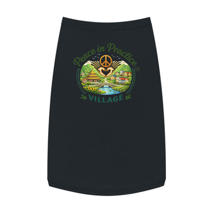 Peace in Practice Village Pet Tank Top — Hippie Peace Sign Dog Shirt