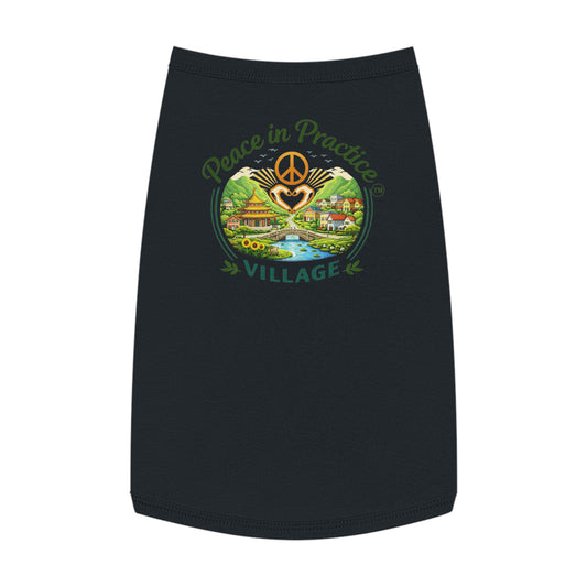 Peace in Practice Village Pet Tank Top — Hippie Peace Sign Dog Shirt