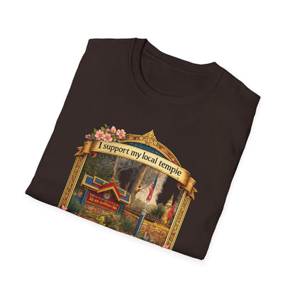 Temple Support T-Shirt — 'I Support My Local Temple' Wat Prakeonarammith Design