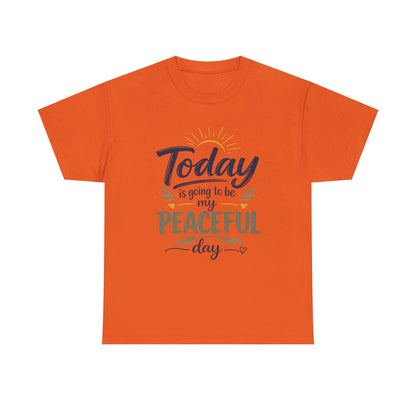 "Today is going to be my peaceful day" and Peace in Practice Village Shirt