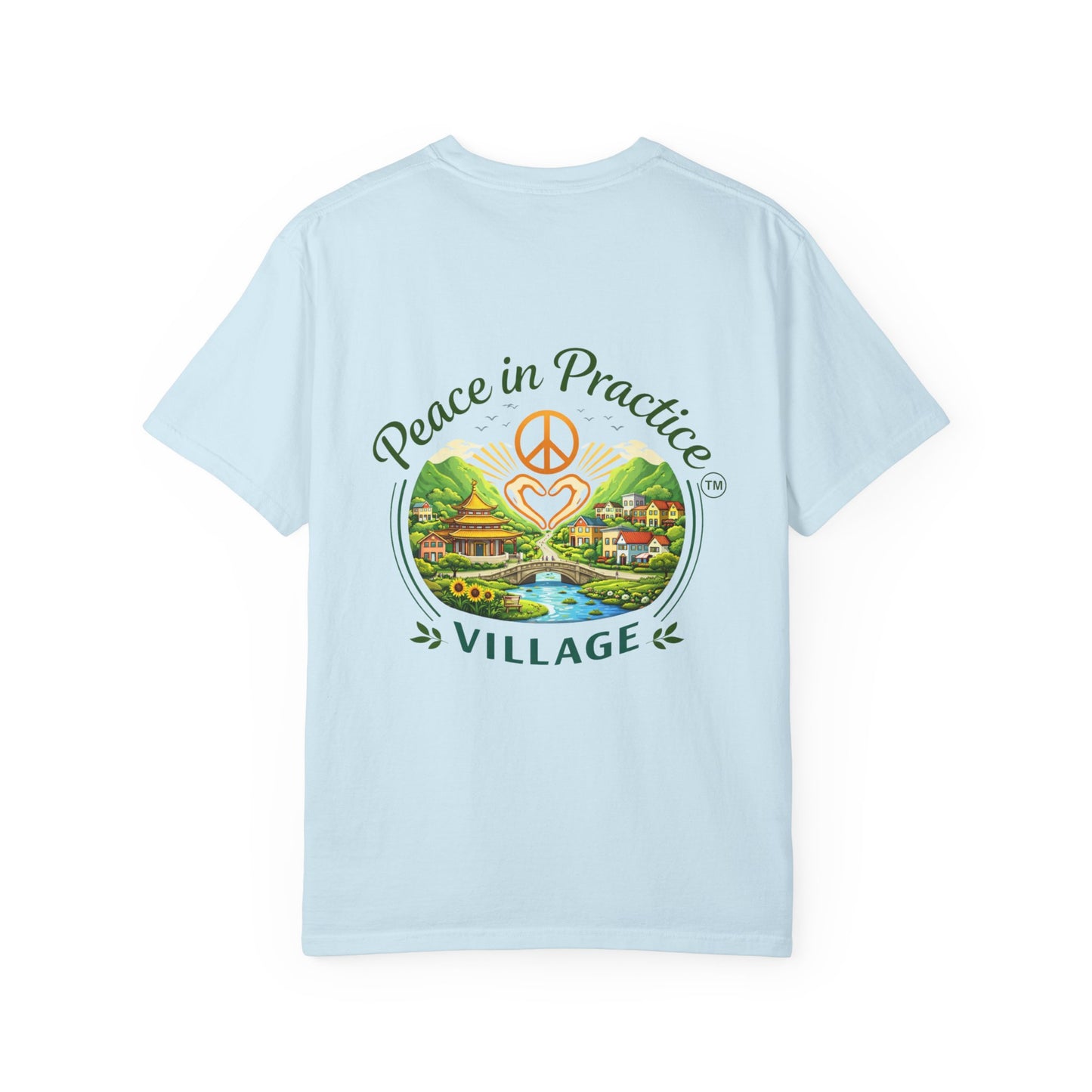 T-Shirt — 'Karma Is Not Punishment, It’s Reflection' Mandala Tee (Peace in Practice Village)