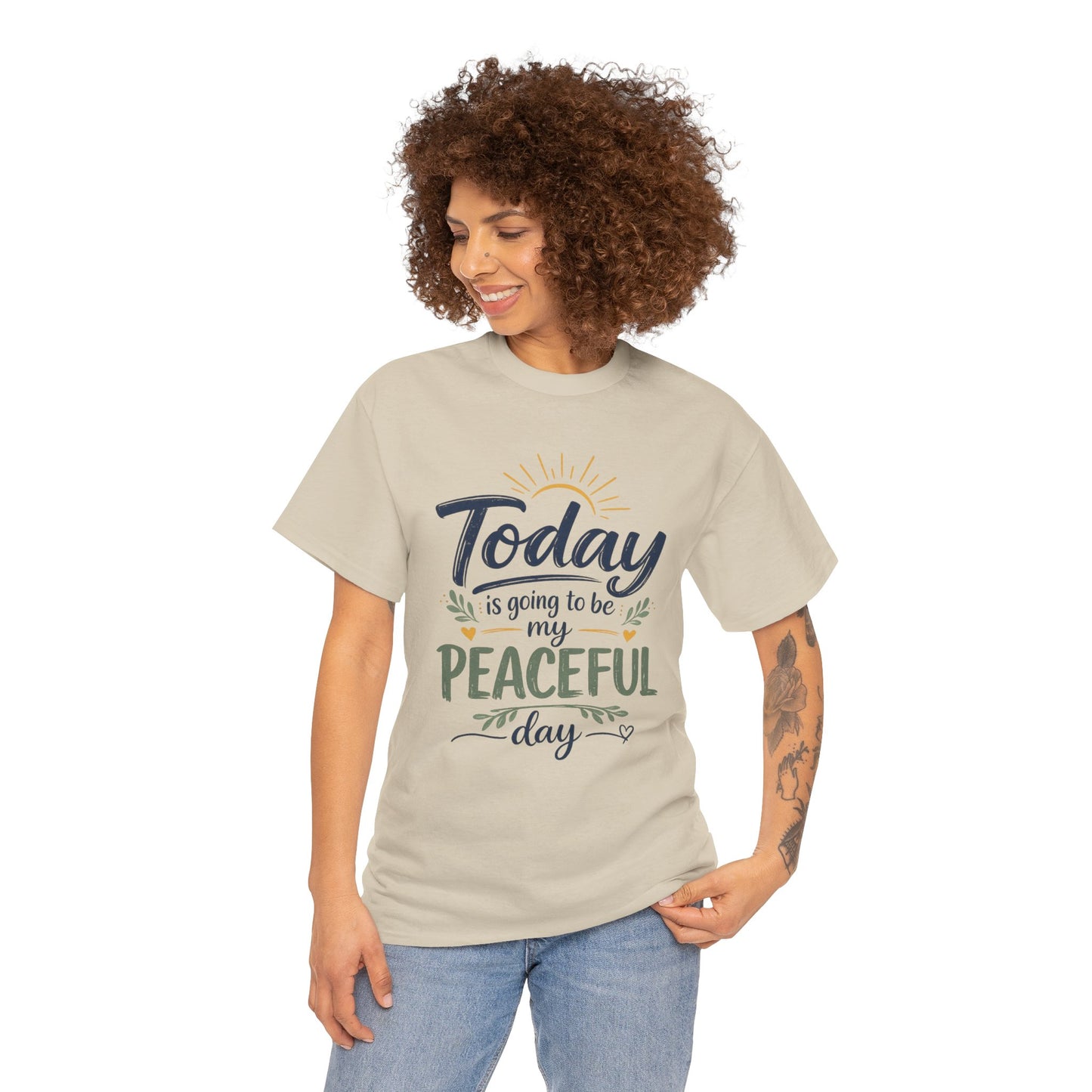 "Today is going to be my peaceful day" and Peace in Practice Village Shirt