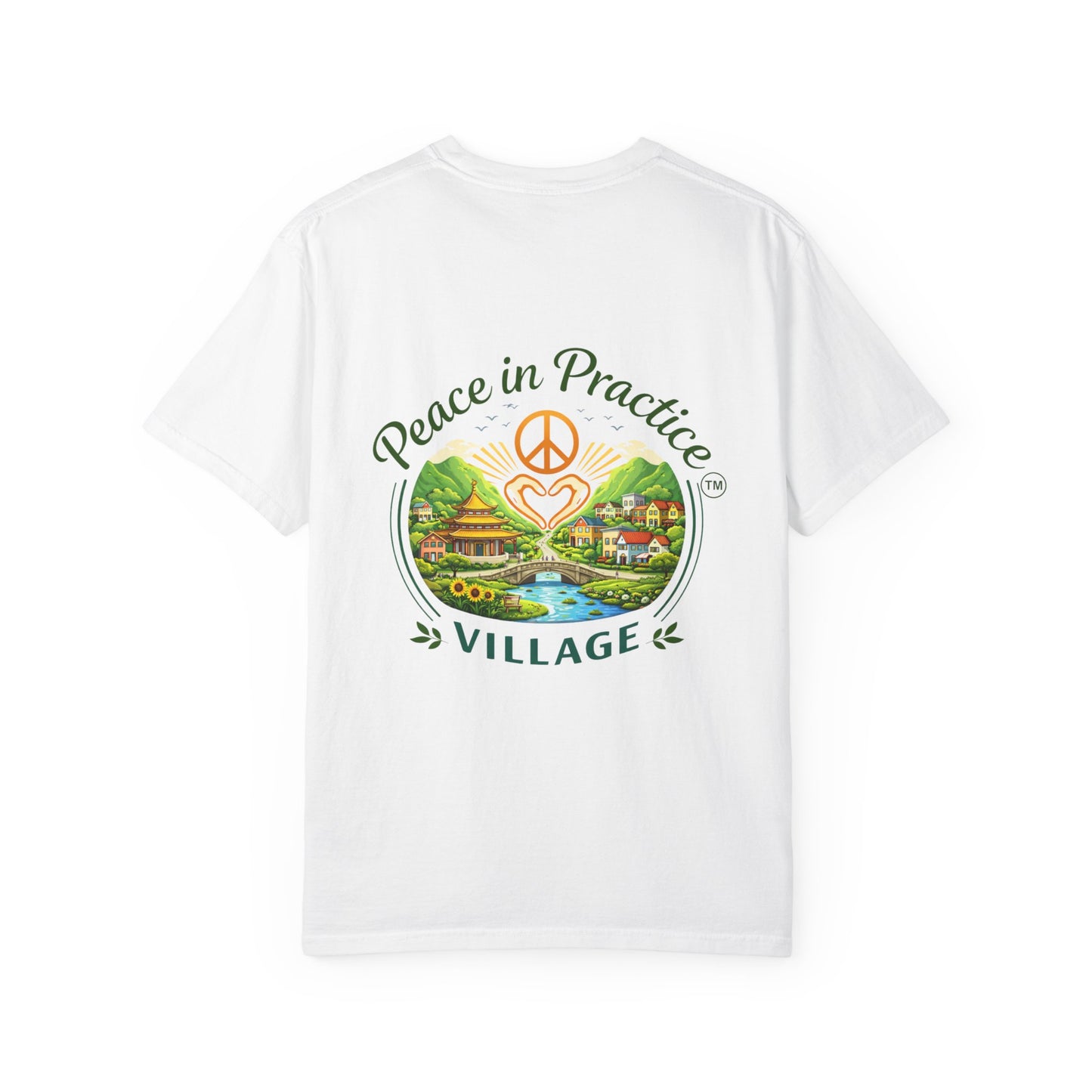 T-Shirt — 'Karma Is Not Punishment, It’s Reflection' Mandala Tee (Peace in Practice Village)