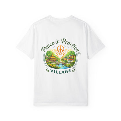T-Shirt — 'Karma Is Not Punishment, It’s Reflection' Mandala Tee (Peace in Practice Village)