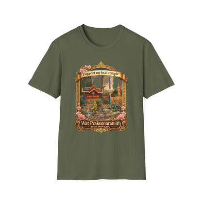 Temple Support T-Shirt — 'I Support My Local Temple' Wat Prakeonarammith Design