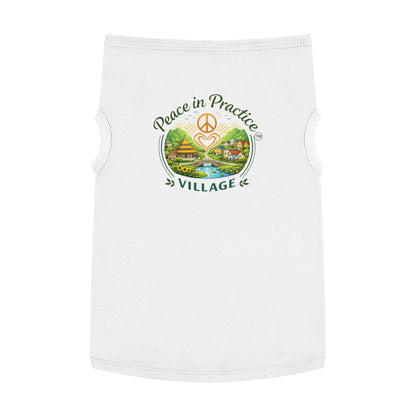 Peace in Practice Village Pet Tank Top — Hippie Peace Sign Dog Shirt