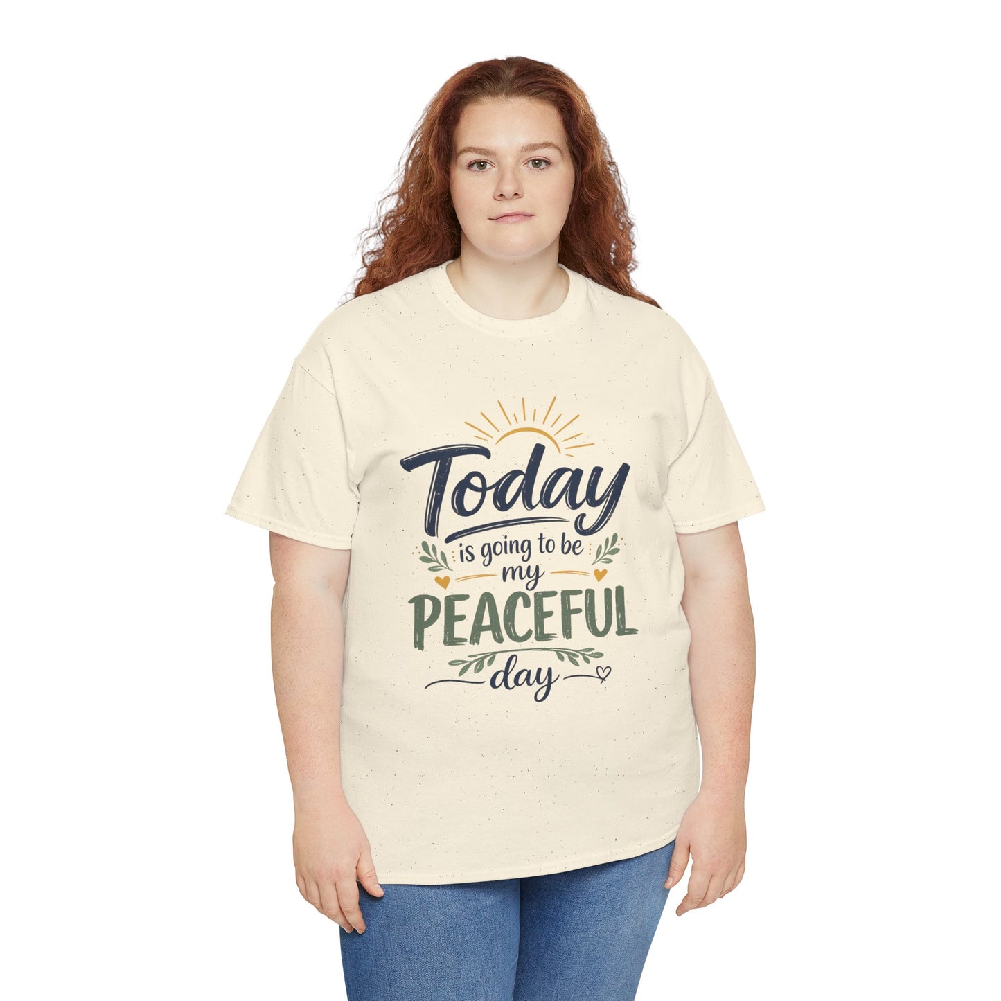 "Today is going to be my peaceful day" and Peace in Practice Village Shirt