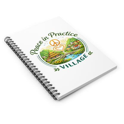 Peace in Practice Village Spiral Notebook — Ruled Journal with Peaceful Village Design