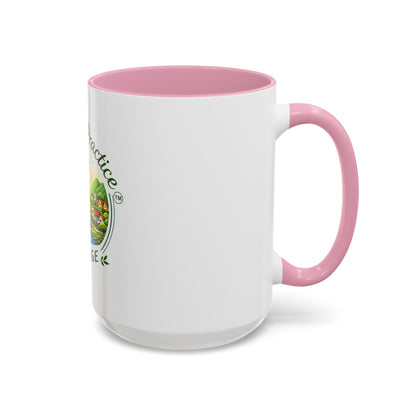 Peace in Practice Village Mug — Colorful 11oz/15oz Ceramic Coffee Cup