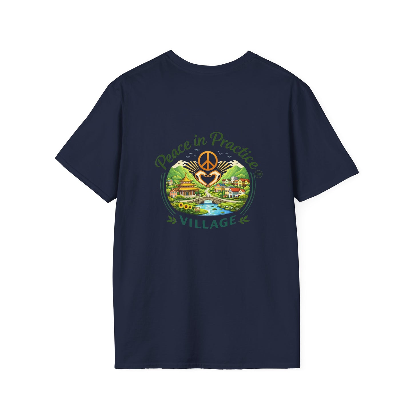 Peace in Practice T-Shirt — "Peace grows in the space where I choose not to react" Floral Graphic Tee