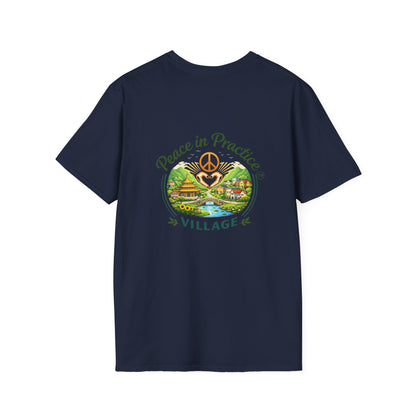 Peace in Practice T-Shirt — "Peace grows in the space where I choose not to react" Floral Graphic Tee