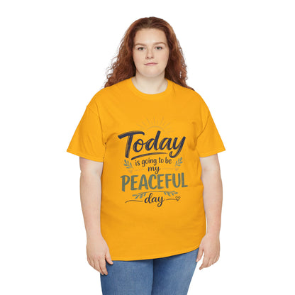 "Today is going to be my peaceful day" and Peace in Practice Village Shirt