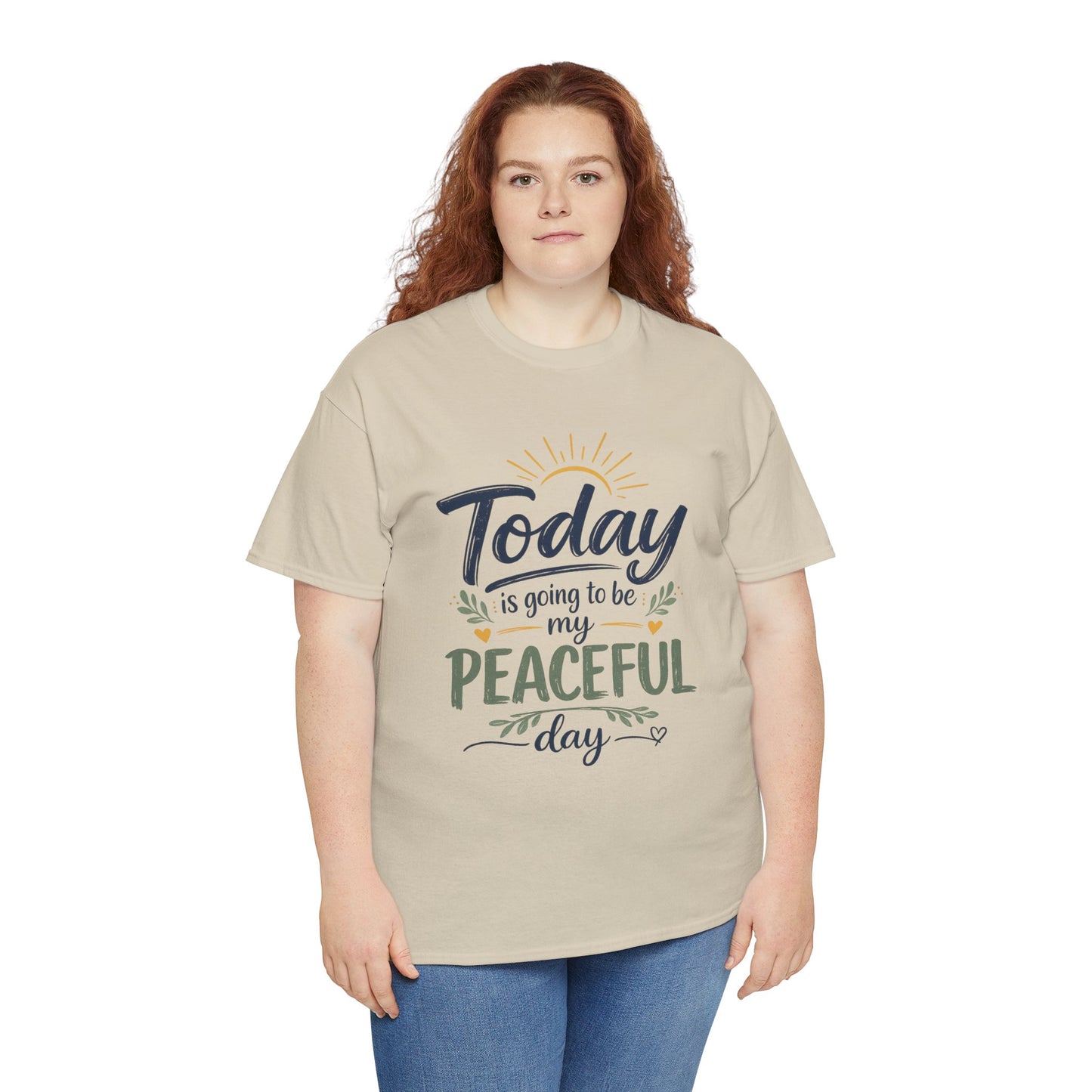 "Today is going to be my peaceful day" and Peace in Practice Village Shirt