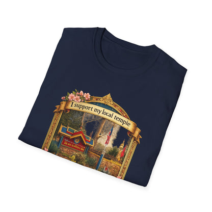Temple Support T-Shirt — 'I Support My Local Temple' Wat Prakeonarammith Design