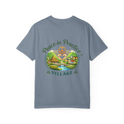 T-Shirt — 'Karma Is Not Punishment, It’s Reflection' Mandala Tee (Peace in Practice Village)