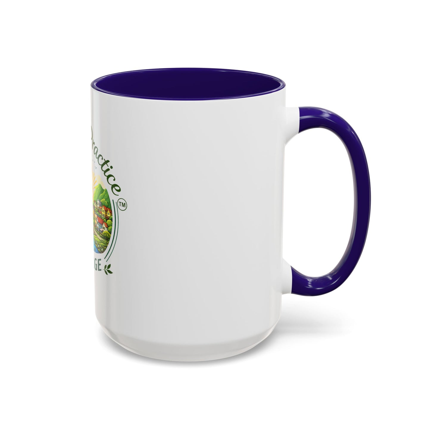 Peace in Practice Village Mug — Colorful 11oz/15oz Ceramic Coffee Cup