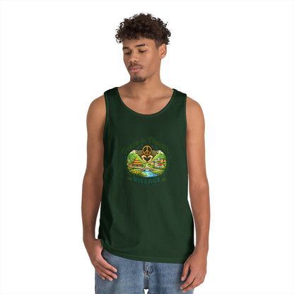 Peace in Practice Village Tank Top – Peace Sign Nature Graphic