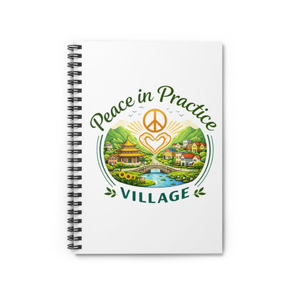 Peace in Practice Village Spiral Notebook — Ruled Journal with Peaceful Village Design