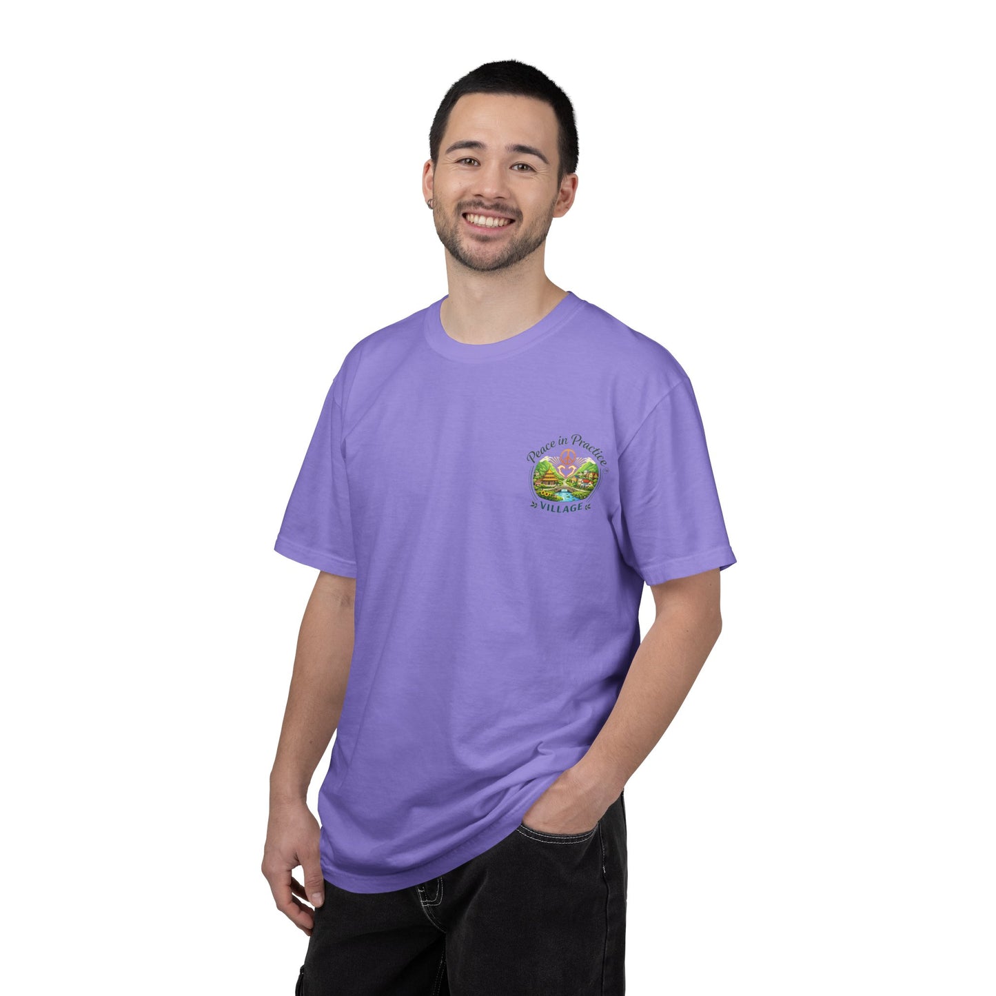 2-Sided Unisex Garment-Dyed T-shirt -