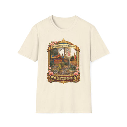 Temple Support T-Shirt — 'I Support My Local Temple' Wat Prakeonarammith Design